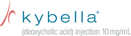 Kybella reduce fat under the chin logo