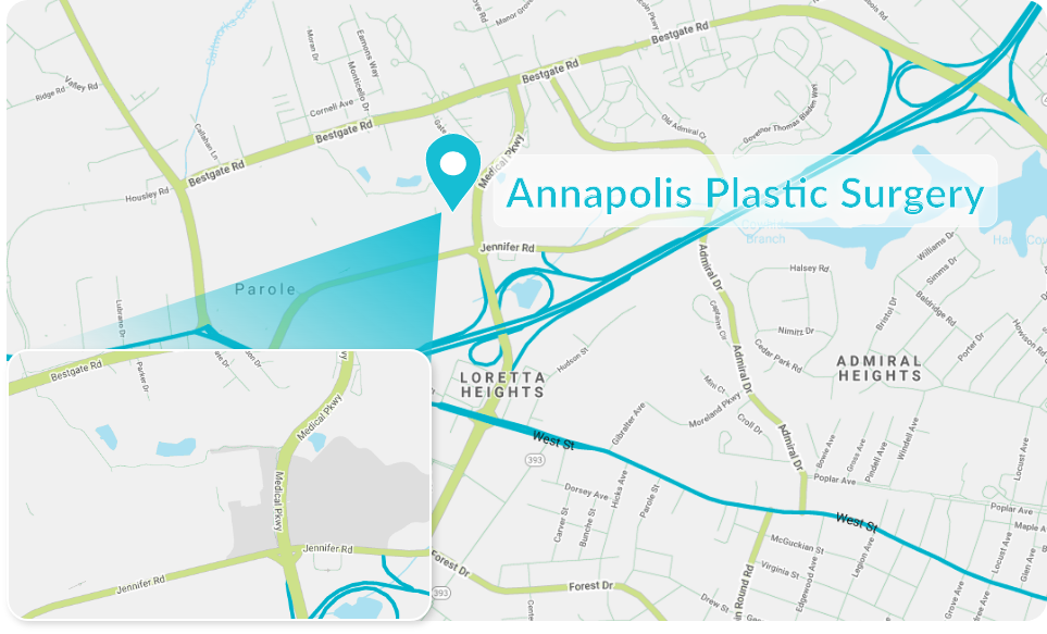 Annapolis Plastic Surgery location map